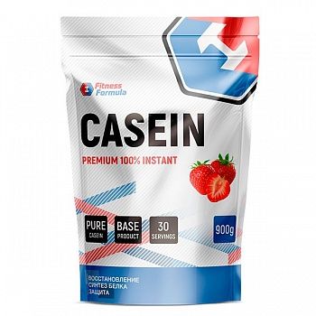 Анонс фото fitness formula casein premium (900 гр) клубника