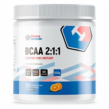 Анонс фото fitness formula bcaa 2:1:1 (500 гр) апельсин