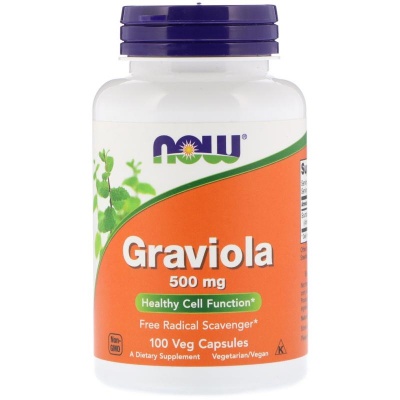 Детальное фото NOW Graviola 500 mg (100 капс)