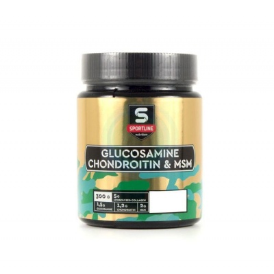 Детальное фото SportLine Glucosamine Chondroitin & MSM (300 гр) Мандарин