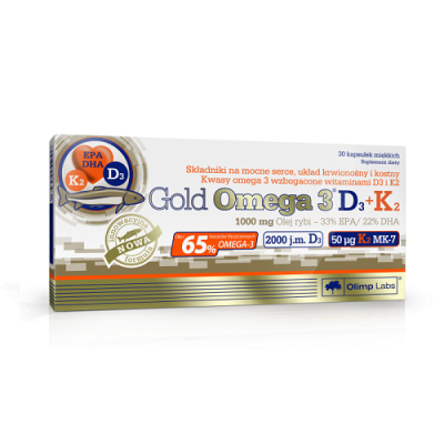 Детальное фото Olimp Gold Omega-3 D3 + K2 (30 капс)