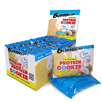 Анонс фото bombbar fitness cookie (40 гр) кокос