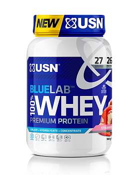 Анонс фото usn bluelab 100% whey premium protein (908 гр) клубника