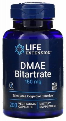Детальное фото Life Extension DMAE Bitartrate 150 mg (200 вег. капс)