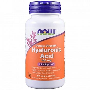 Анонс фото now hyaluronic acid double strength 100 mg (60 вег. капс)