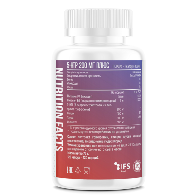 Детальное фото Fitness Formula 5-HTP 200 mg Plus (120 капс)