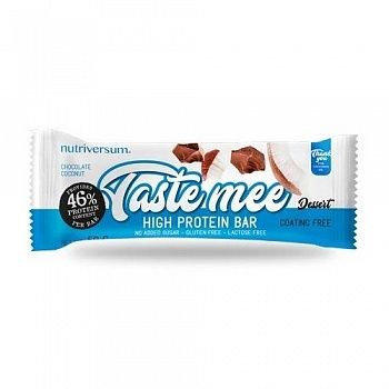 Анонс фото nutriversum taste mee high protein bar (50 гр) шоколад - кокос