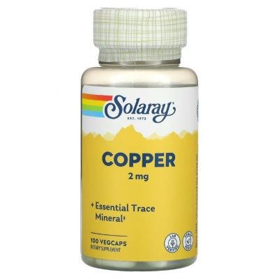 Детальное фото Solaray Copper Citrate 2 mg (60 вег. капс)