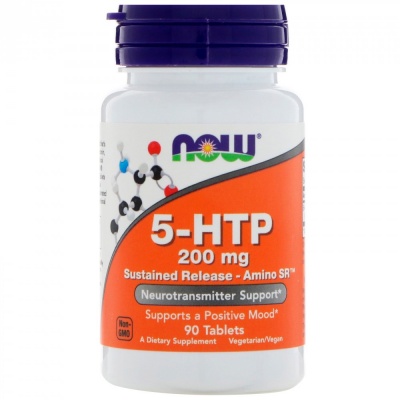 Детальное фото NOW 5-HTP 200 mg (90 табл)