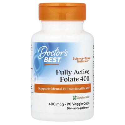 Детальное фото Doctor's Best Fully Active Folate 400 with Quatrefolic (90 вег. капс)