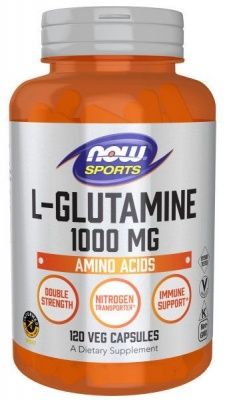 Детальное фото NOW L-Glutamine Double Strength 1000 mg (120 капс)