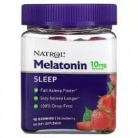 Анонс фото natrol melatonin 10 mg (90 жев. конф) клубника