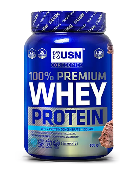 Анонс фото usn 100% premium whey protein (908 гр) шоколад