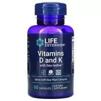 Анонс фото life extension vitamins d and k with sea-iodine™ (60 капс)