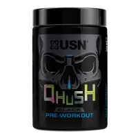 Анонс фото usn qhush black pre-workout (220 гр) голубая малина