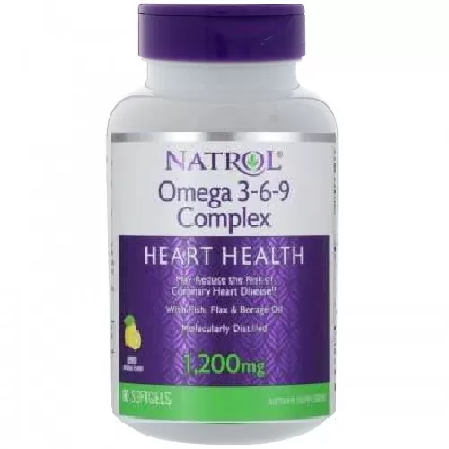 Анонс фото natrol omega 3-6-9 complex (60 гел. капс)