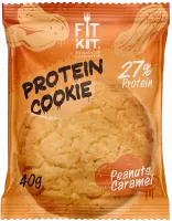 Анонс фото fit kit protein cookie (40 гр) арахис-карамель