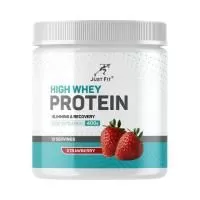 Анонс фото just fit high whey protein 76% (400 гр) pr66 клубника