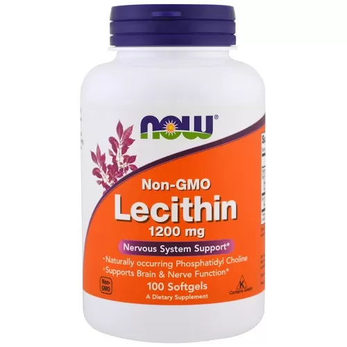 Анонс фото now lecithin 1200 mg (100 гел. капс)