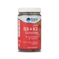 Анонс фото trace vitamin d3 + k2 gummies (60 жев. конф) клубника
