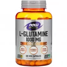 Детальное фото NOW L-Glutamine Double Strength 1000 mg (120 капс)