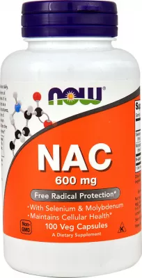 Детальное фото NOW NAC 600 mg (100 капс)