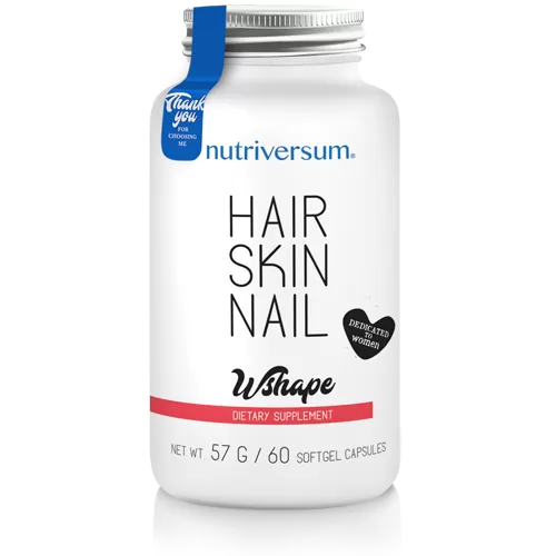 Анонс фото nutriversum wshape hair skin nail (60 гел. капс)