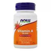 Анонс фото now vitamin a 25000 iu (100 гел. капс)