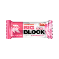 Анонс фото reckful big block protein bar (100 гр) малина