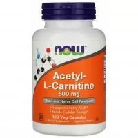 Анонс фото now acetyl-l-carnitine 500 mg (100 вег. капс)