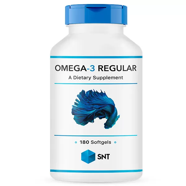 Анонс фото snt omega-3 regular (180/120 ее) 1000 mg (180 гел.капс)