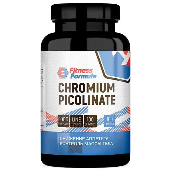Анонс фото fitness formula chromium picolinate 200 mcg (100 капс) mic