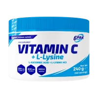 Анонс фото 6pak vitamin c + l-lysine (240 гр)