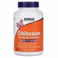 Анонс фото now chitosan 500 mg plus chromium (240 вег.капс)