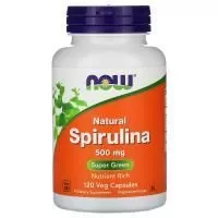 Анонс фото now natural spirulina 500 mg (120 вег. капс)