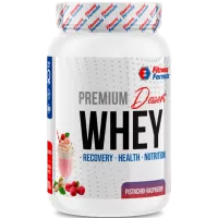 Анонс фото fitness formula whey protein dessert premium (900 гр) фисташка-малина