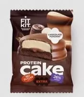 Анонс фото fit kit protein cake extra (50 гр) шоколадный фондан