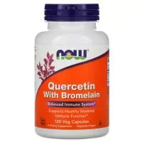 Анонс фото now quercetin with bromelain (120 капс)