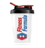 Анонс фото fitness formula шейкер с держателем (400 мл) белый с черной крышкой