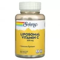 Анонс фото solaray liposomal vitamin c 500 mg (100 вег. капс)